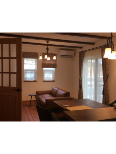 キッチン小窓カーテン